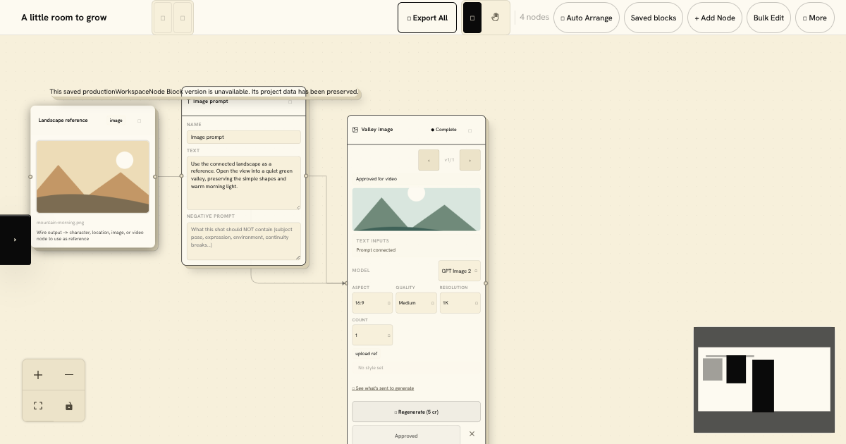 Production chat Block preview
