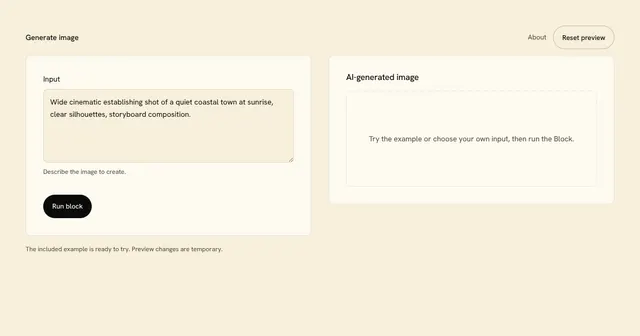 Generate image preview