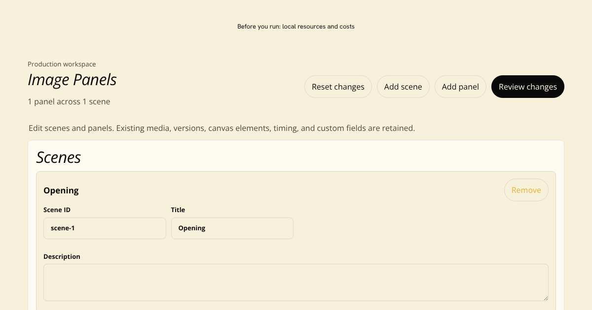Image Panels Block preview