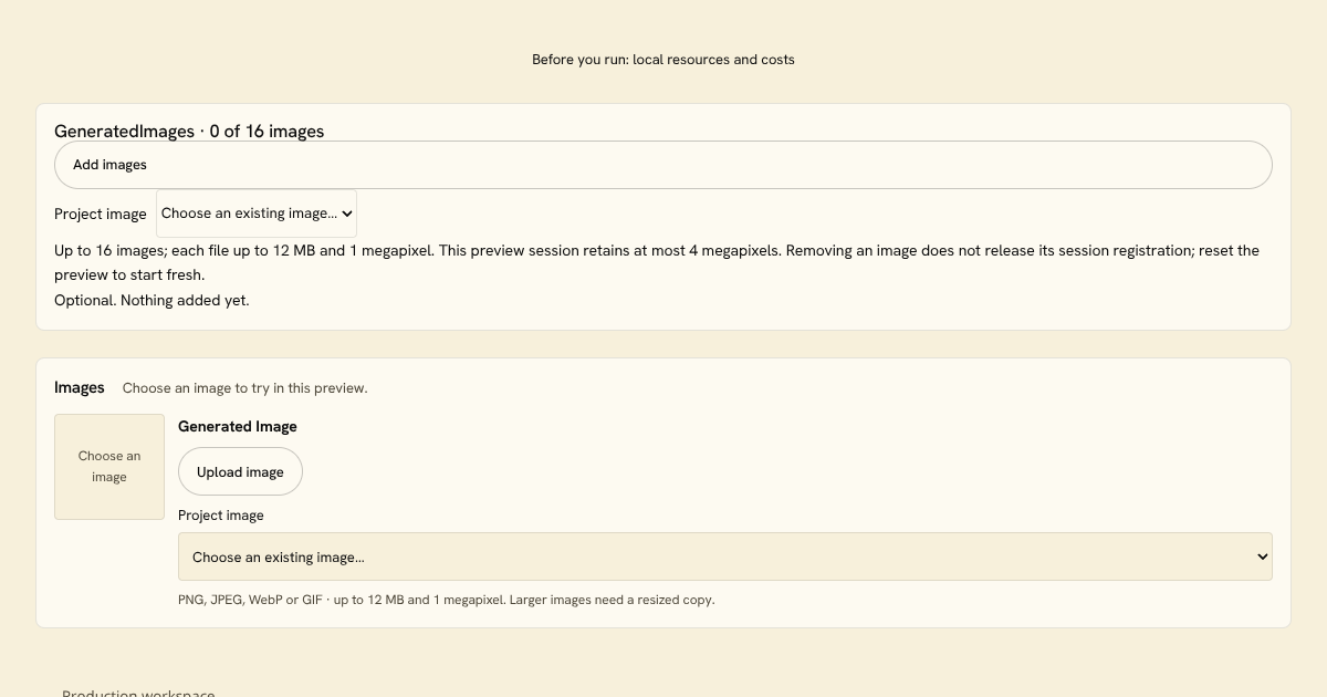 Image Panels Block preview