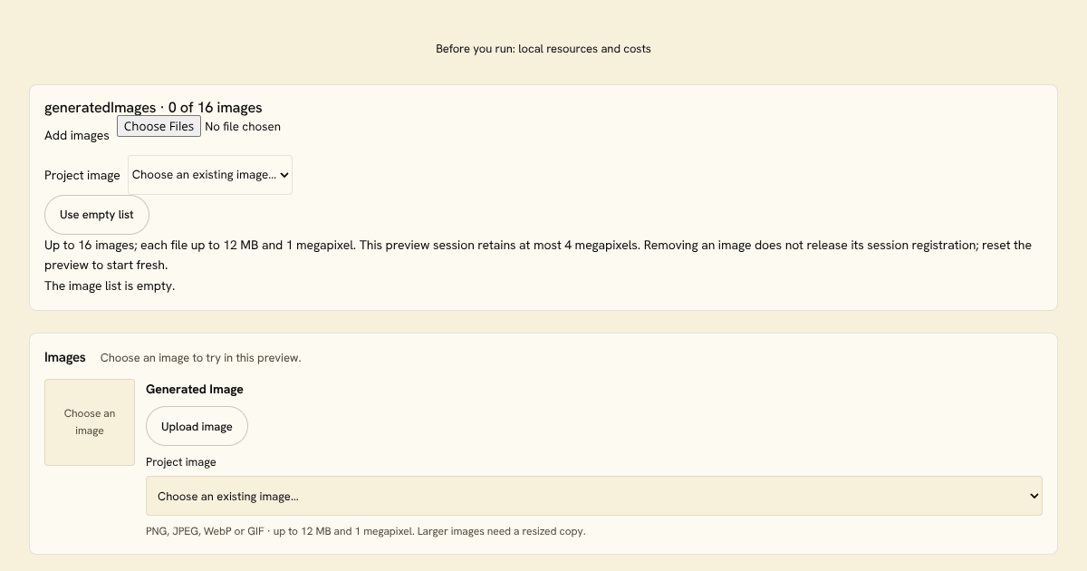 Image Panels Block preview