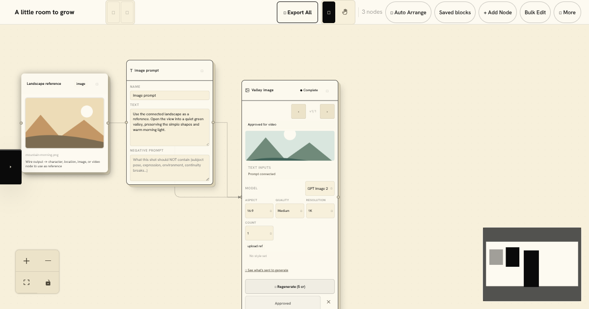 Canvas preview