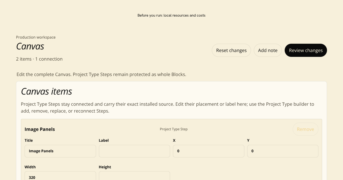 Canvas Block preview