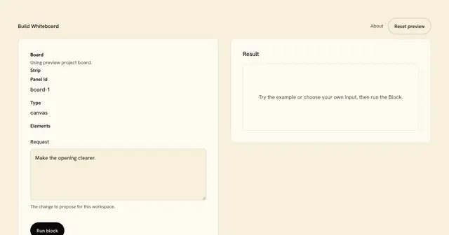 Build Whiteboard preview